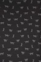 Dekostoff Jacquard Plaidstoff Wendestoff Cats Cosy Katzen grau 1.40m