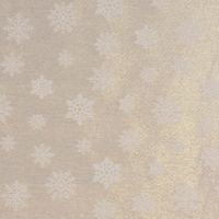 Dekostoff Wendestoff Eiskristalle beige gold 1.40m