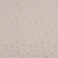 Dekostoff Wendestoff Eiskristalle beige gold 1.40m