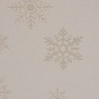 Dekostoff Wendestoff Eiskristalle beige gold 1.40m
