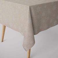 Dekostoff Wendestoff Eiskristalle beige gold 1.40m