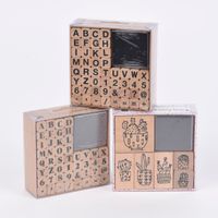 Rico Design Stempelset ABC2 48 Stück mit Stempelkissen