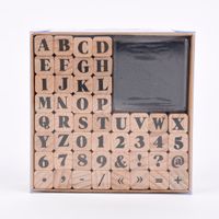 Rico Design Stempelset ABC2 48 Stück mit Stempelkissen