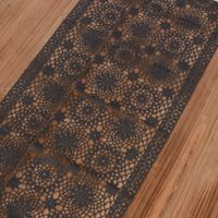 Tischläufer Häkelspitze Amira dunkelgrau 40x150cm