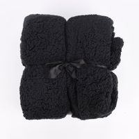 Mikrofaserdecke Kuscheldecke TEDDY schwarz 150x200cm