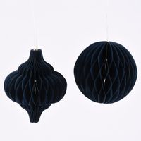 Sass & Belle Dekohänger Wabenball Papier blau 2 Stück 10cm
