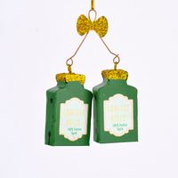 Sass & Belle Dekohänger Christmas Cheer Gin-Gle Bells grün gold 6.5x10cm