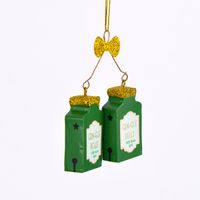 Sass & Belle Dekohänger Christmas Cheer Gin-Gle Bells grün gold 6.5x10cm