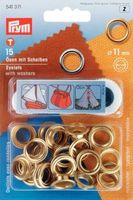 Prym Ösen und Scheiben MS goldfarbig 11.0 mm