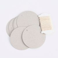 Rico Design Papieranhänger rund Graukarton 24 Stück 6.3cm