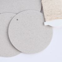 Rico Design Papieranhänger rund Graukarton 24 Stück 6.3cm