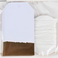 Rico Design Papieranhänger L 24 Stück weiß gold 4.5x8cm