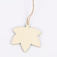 Rico Design Dekohänger Ahornblatt Holz natur 7.7x7.9cm