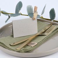 Rico Design Dekoclips Blätter Mix mit Glitter Holz natur gold 4 Stück 4.8cm