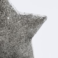 Rico Design Dekohänger Stern Kunststoff silberfarben 8x7.5cm