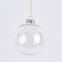 Rico Design Kugel rund Kunststoff klar 10cm