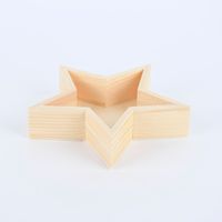 Rico Design Deko Tabletts Stern 2er Set Holz 20x20cm und 25x25cm