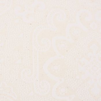 Tischdeckenstoff Damast Dekostoff Ornamente natur 1.6m