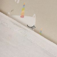 SCHÖNER LEBEN. Vorhang Katzen Caticorn beige pastell 245cm oder Wunschlänge