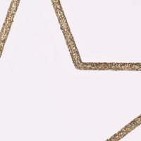 Rico Design Dekohänger Stern groß Glitter goldfarben 24.5x24.5cm