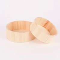 Rico Design Deko Tabletts rund 2er Set Holz 15.5cm und 17.5cm
