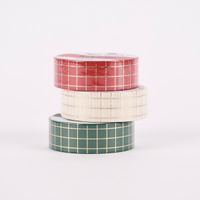 Rico Design Washi Tape Karo grün gold 1.5cmx10m