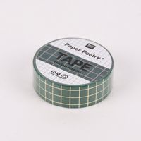 Rico Design Washi Tape Karo grün gold 1.5cmx10m