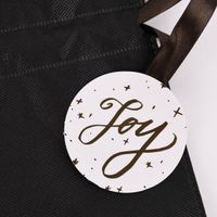 Rico Design Geschenktüte Merry Christmas klein schwarz gold 20x30cm