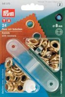 Prym Ösen und Scheiben MS goldfarbig 8.0 mm