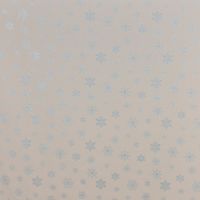 SCHÖNER LEBEN. Kissenhülle Eiskristalle beige hellblau silber