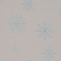 SCHÖNER LEBEN. Tischläufer Eiskristalle beige hellblau silber
