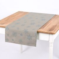 70152-SCHoeNER-LEBEN--Tischlaeufer-Ice-Star-Schneeflocken-Eiskristalle-beige-hellblau-silberfarbig-40x160cm-KW37-118015Capture0018Tischwaesche1.jpg SCHÖNER LEBEN. Tischläufer Eiskristalle beige hellblau silber