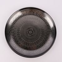 Tablett Oriental Metall anthrazit 26cm