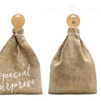Jutesack Weihnachtssack Geschenkesack special surprise natur weiß 40x55cm