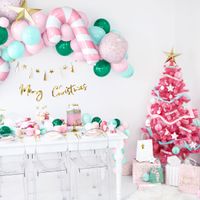 DIY-Girlande mit Quasten und Sternchen goldfarbig 1.3m