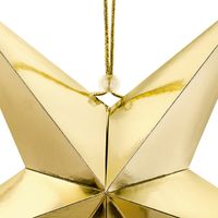 3D Papier-Stern Faltstern goldfarbig 45cm