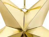 3D Papier-Stern Faltstern goldfarbig 70cm
