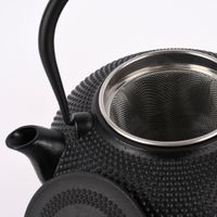 Japanische Teekanne Gusseisen schwarz 1500ml