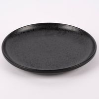 Teller Keramik schwarz matt gesprenkelt 26cm