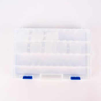 Prym Stick Box leer Kunststoff transparent 28x18x4.5cm
