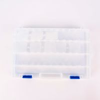 Prym Stick Box leer Kunststoff transparent 28x18x4.5cm