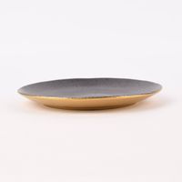 Dessertteller Glamour Porzellan goldfarbig schwarz 20cm versch. Varianten
