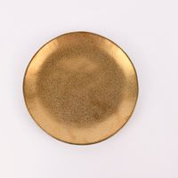 Dessertteller Glamour Porzellan goldfarbig schwarz 20cm versch. Varianten