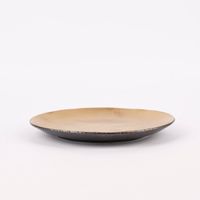 Dessertteller Glamour Porzellan goldfarbig schwarz 20cm versch. Varianten
