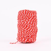Creativ Company Baumwollkordel zweifarbig rot weiß 1.1mm 50m