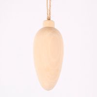 Creativ Company Dekohänger Zapfen aus Holz mit Schnur natur 4.5x9cm