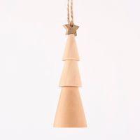 Creativ Company Dekohänger Weihnachtsbaum aus Holz mit Schnur natur 3x9cm