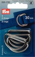 D - Ringe 30 mm silberfarbig