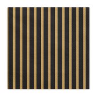 Serviette Streifen schwarz gold 33x33cm 3lagig 20 Stück