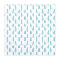 Serviette Weihnachtsbäume weiß grün 33x33cm 3lagig 20 Stück